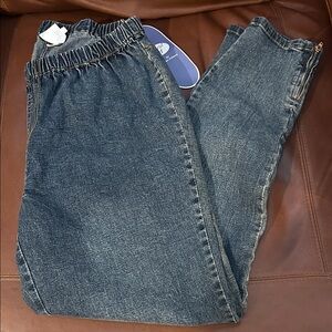 DG2 by Diane Gilman Women's Skinny Mom Jeans - Dark Blue